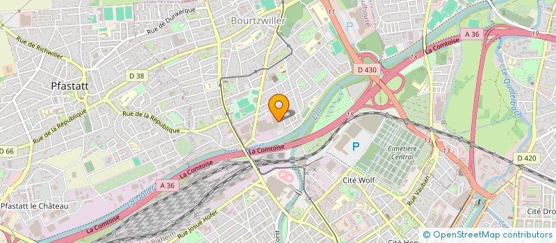 localisation de l'entreprise MADAME FANNY TOLLE  MULHOUSE