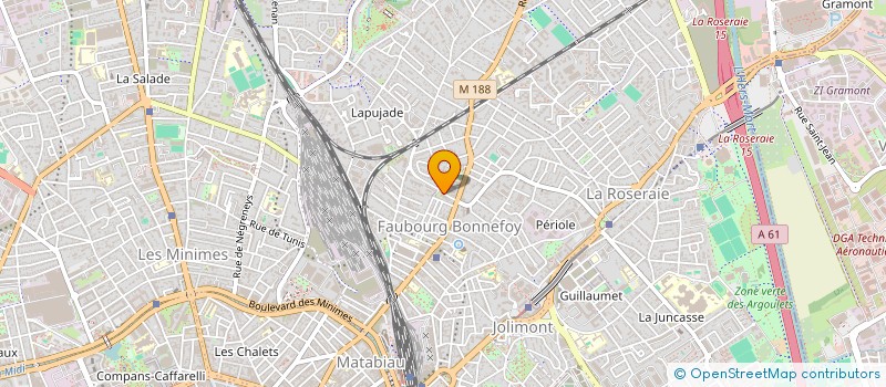 localisation de l'entreprise MADAME FANNY TOUYRE-BAUDUC  TOULOUSE