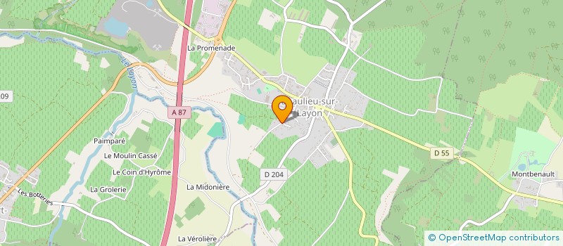 localisation de l'entreprise MADAME FANNY TOUZE  BEAULIEU-SUR-LAYON