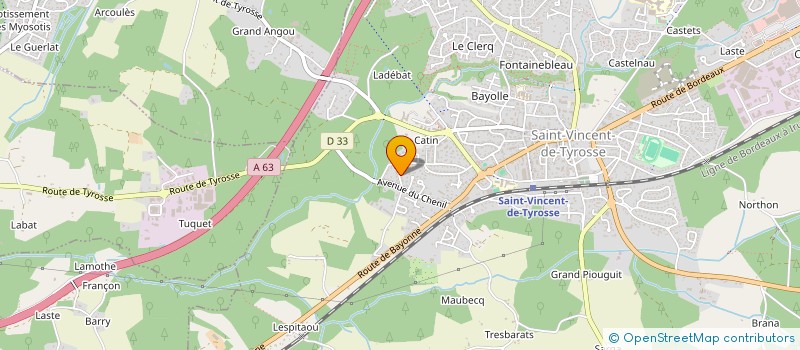 localisation de l'entreprise MADAME FANNY ULMER à SAINT-VINCENT-DE-TYROSSE