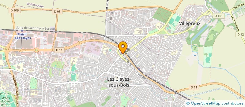 localisation de l'entreprise MADAME FANNY VALAIS à LES CLAYES-SOUS-BOIS