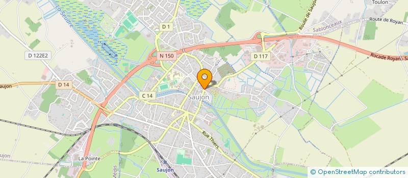 localisation de l'entreprise MADAME FANNY VALEAU  SAUJON