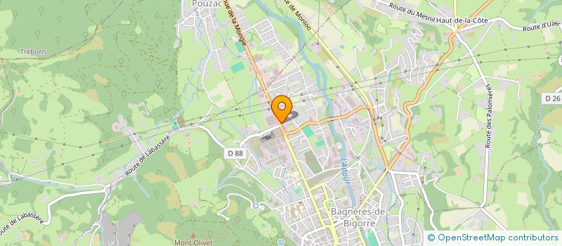 localisation de l'entreprise MADAME FANNY VALENCIA OROZCO  BAGNERES-DE-BIGORRE