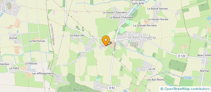 localisation de l'entreprise MADAME FANNY VALLENDORFF  LE PETIT-FOUGERAY