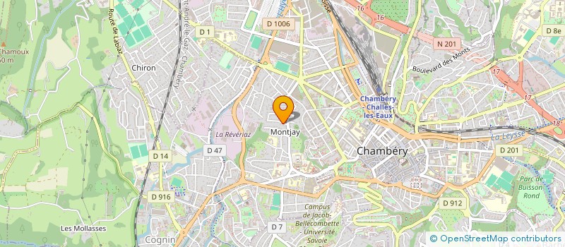 localisation de l'entreprise MADAME FANNY VALLOIS  CHAMBERY