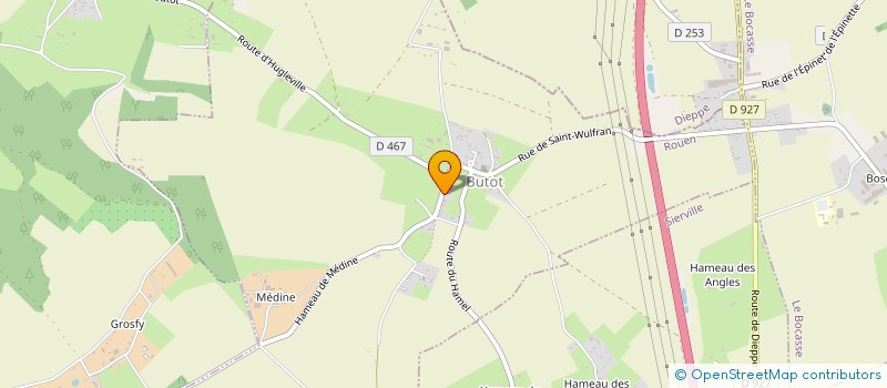 localisation de l'entreprise MADAME FANNY VANDEVELDE  BUTOT