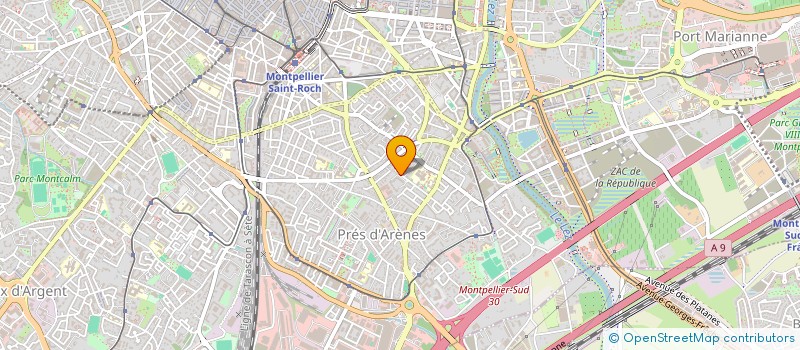 localisation de l'entreprise MADAME FANNY VELSIN  MONTPELLIER