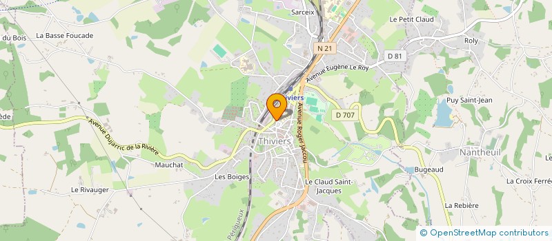 localisation de l'entreprise MADAME FANNY VIEIRA  THIVIERS