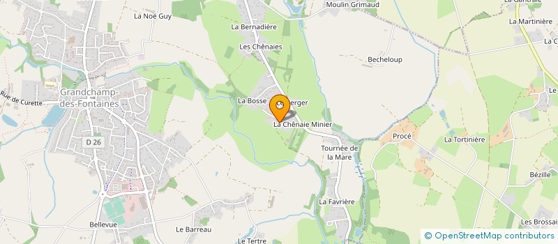 localisation de l'entreprise MADAME FANNY VINCE à GRANDCHAMP-DES-FONTAINES