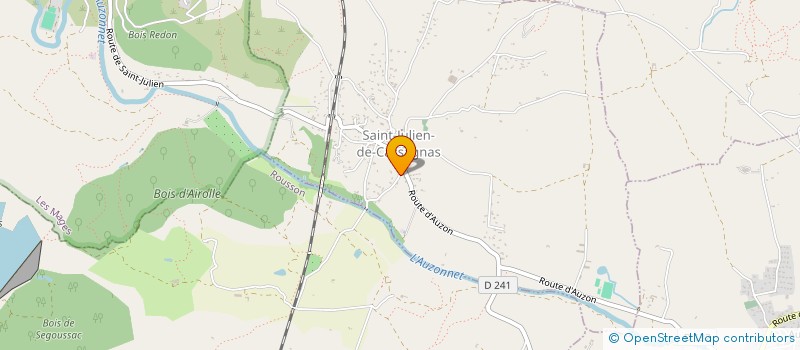 localisation de l'entreprise MADAME FANNY VIZZI  SAINT-JULIEN-DE-CASSAGNAS