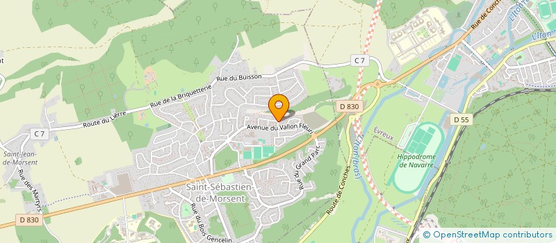 localisation de l'entreprise MADAME FANNY YVARS  SAINT-SEBASTIEN-DE-MORSENT