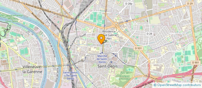 localisation de l'entreprise MADAME FANTA BAMBA à SAINT-DENIS