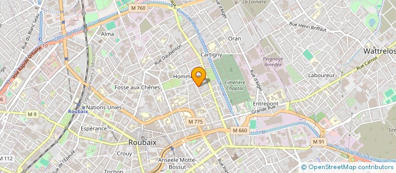 localisation de l'entreprise MADAME FANTA CISSE à ROUBAIX