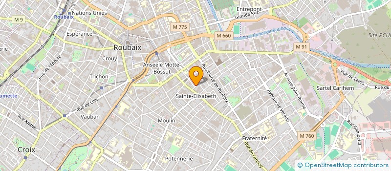 localisation de l'entreprise MADAME FANTA CISSE  ROUBAIX