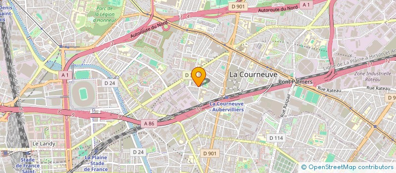 localisation de l'entreprise MADAME FANTA DIARRA à LA COURNEUVE