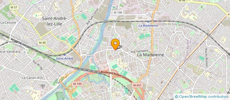 localisation de l'entreprise MADAME FANTA FALL à LA MADELEINE