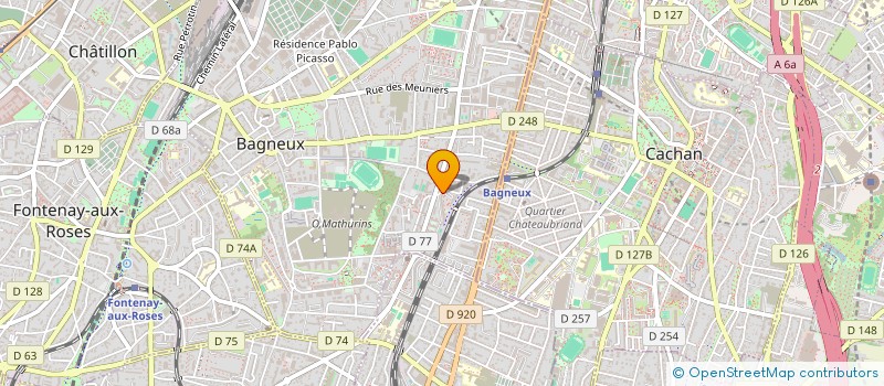 localisation de l'entreprise MADAME FANTA KABA à BAGNEUX