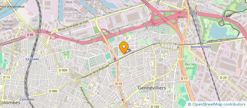 localisation de l'entreprise MADAME FANTA KANOUTE  GENNEVILLIERS