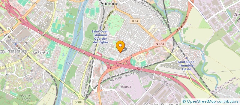 localisation de l'entreprise MADAME FANTA SYLLA SADIO  SAINT-OUEN-L'AUMONE