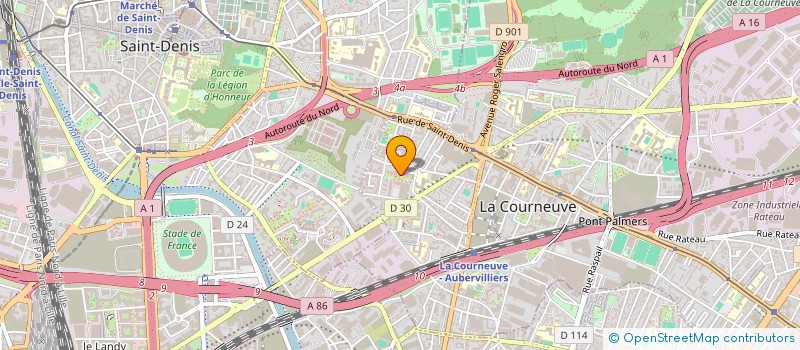 localisation de l'entreprise MADAME FANTA TOURE à LA COURNEUVE