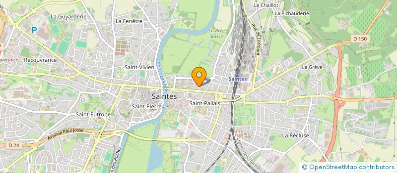 localisation de l'entreprise MADAME FANTA TRAORE  SAINTES