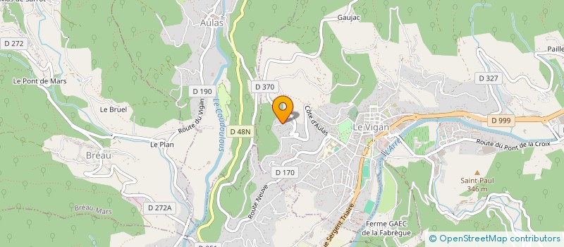 localisation de l'entreprise MADAME FANTINE PREVOST  LE VIGAN