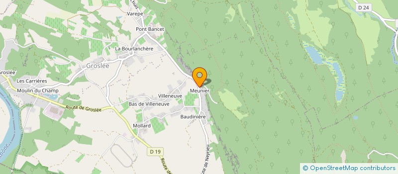 localisation de l'entreprise MADAME FANY BELLENGER  GROSLEE-SAINT-BENOIT