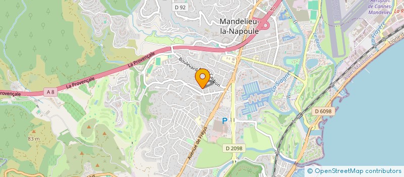 localisation de l'entreprise MADAME FANY COUVAL  MANDELIEU-LA-NAPOULE