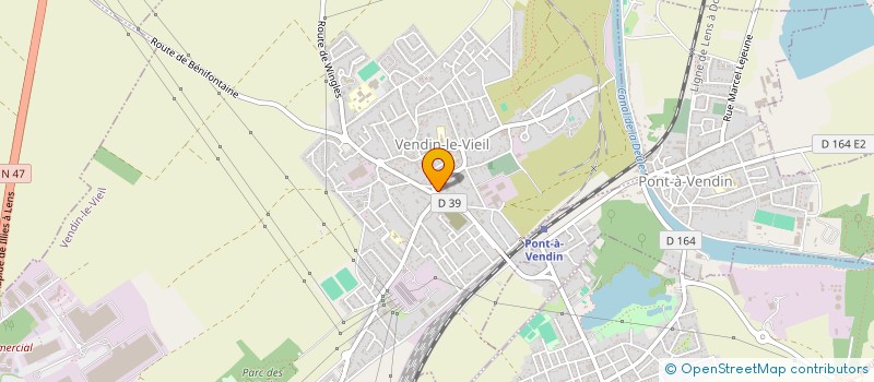 localisation de l'entreprise MADAME FANY DUQUESNOY  VENDIN-LE-VIEIL