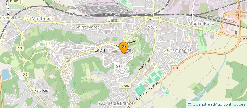localisation de l'entreprise MADAME FANY HENNEVILLE à LAON