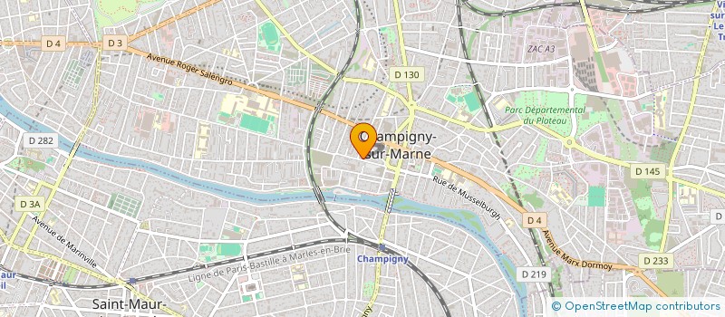 localisation de l'entreprise MADAME FANY LAFARGUE à CHAMPIGNY-SUR-MARNE