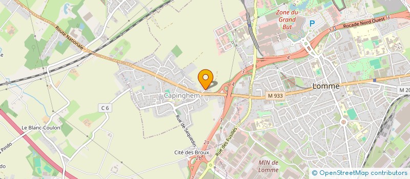 localisation de l'entreprise MADAME FANY POUGET à LILLE