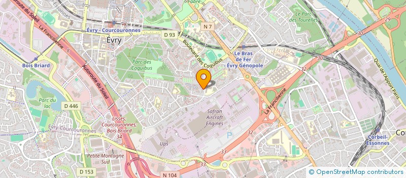 localisation de l'entreprise MADAME FANYIKO FAYOSSEH  EVRY-COURCOURONNES