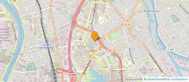 localisation de l'entreprise MADAME FAOUZIA KABBAJ  CRETEIL