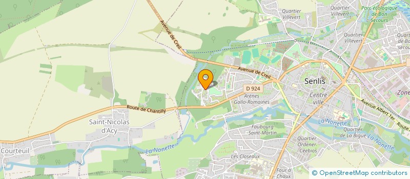 localisation de l'entreprise MADAME FAOUZIA LASSOUED  SENLIS