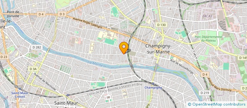 localisation de l'entreprise MADAME FAOUZIA OUDIA à CHAMPIGNY-SUR-MARNE
