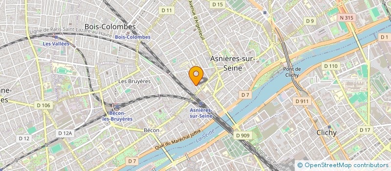 localisation de l'entreprise MADAME FARAH AMINI - MIRAD  ASNIERES-SUR-SEINE