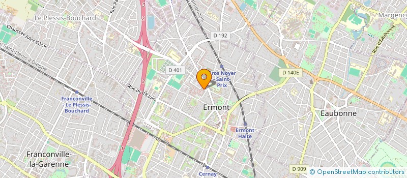 localisation de l'entreprise MADAME FARAH BECHROURI à ERMONT