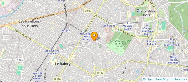 localisation de l'entreprise MADAME FARAH BEKKAL à CLICHY-SOUS-BOIS