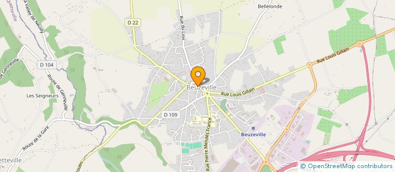 localisation de l'entreprise MADAME FARAH BELFIORE  BEUZEVILLE