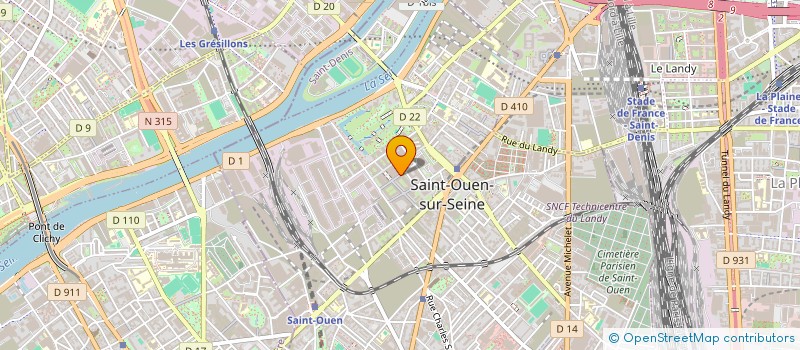 localisation de l'entreprise MADAME FARAH BOUKLI-HACENE à SAINT-OUEN-SUR-SEINE