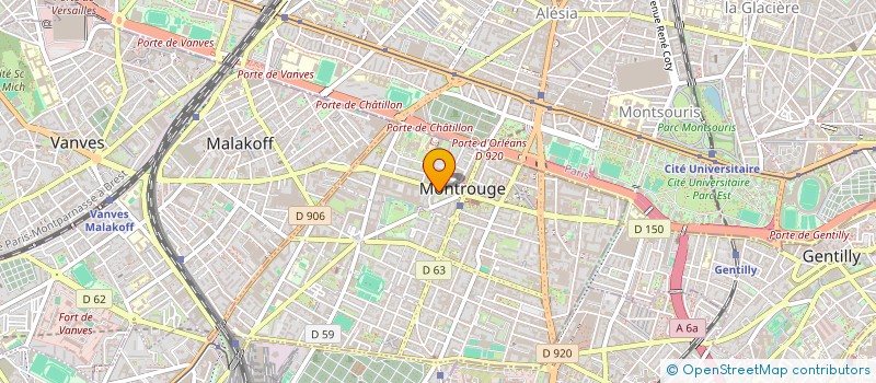 localisation de l'entreprise MADAME FARAH BOUMERDASSI  MONTROUGE