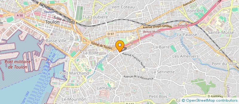 localisation de l'entreprise MADAME FARAH DADI  TOULON