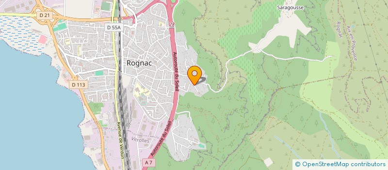 localisation de l'entreprise MADAME FARAH DAHANE  ROGNAC