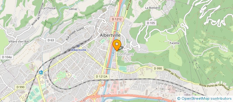 localisation de l'entreprise MADAME FARAH FRETES  ALBERTVILLE