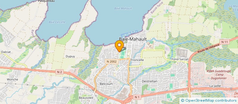 localisation de l'entreprise MADAME FARAH HENRY  BAIE-MAHAULT