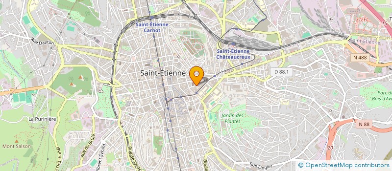 localisation de l'entreprise MADAME FARAH KLINGER  SAINT-ETIENNE