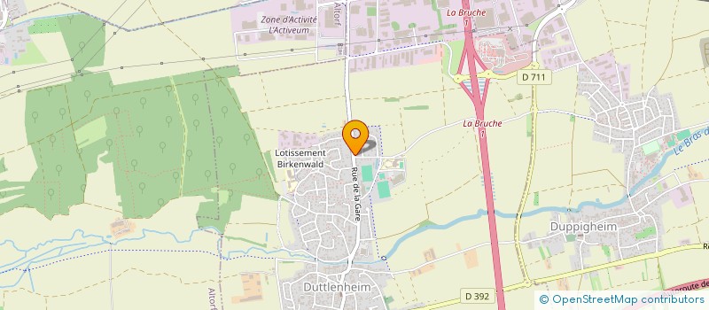 localisation de l'entreprise MADAME FARAH MEJDOUBI  DUTTLENHEIM