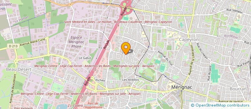 localisation de l'entreprise MADAME FARAH SANCHEZ NASSAR à MERIGNAC