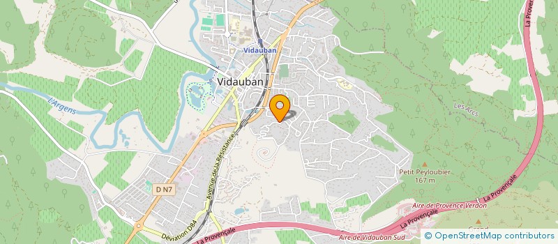 localisation de l'entreprise MADAME FARAHE YAHIAOUI  VIDAUBAN